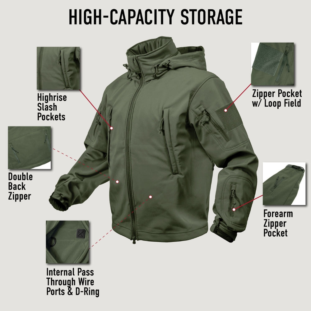 Rothco Special Ops Soft Shell Jacket (Work Brown) - 6