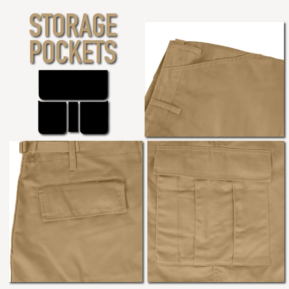 Rothco Tactical BDU Shorts (Work Brown) | All Security Equipment - 8