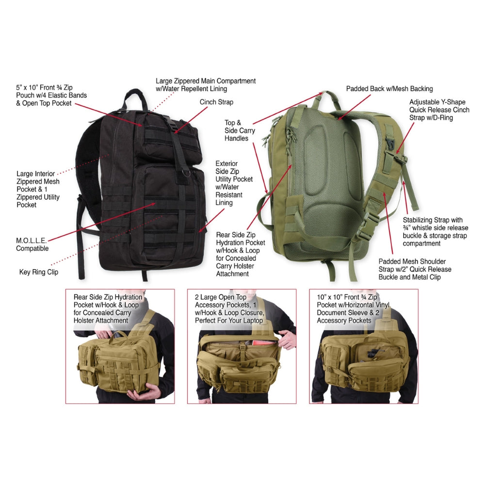 Rothco Tactisling Transport Pack | All Security Equipment - 11