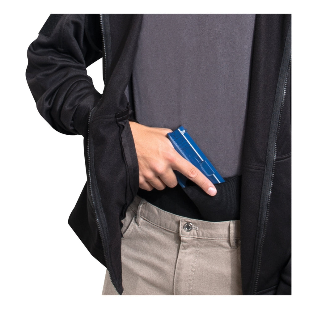 Rothco Thin Blue Line Concealed Carry Zippered Hoodie - Black - 6
