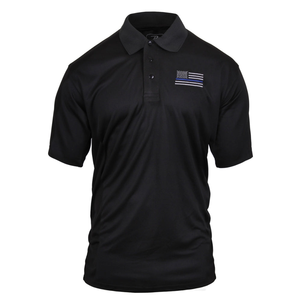 Rothco Thin Blue Line Moisture Wicking Polo