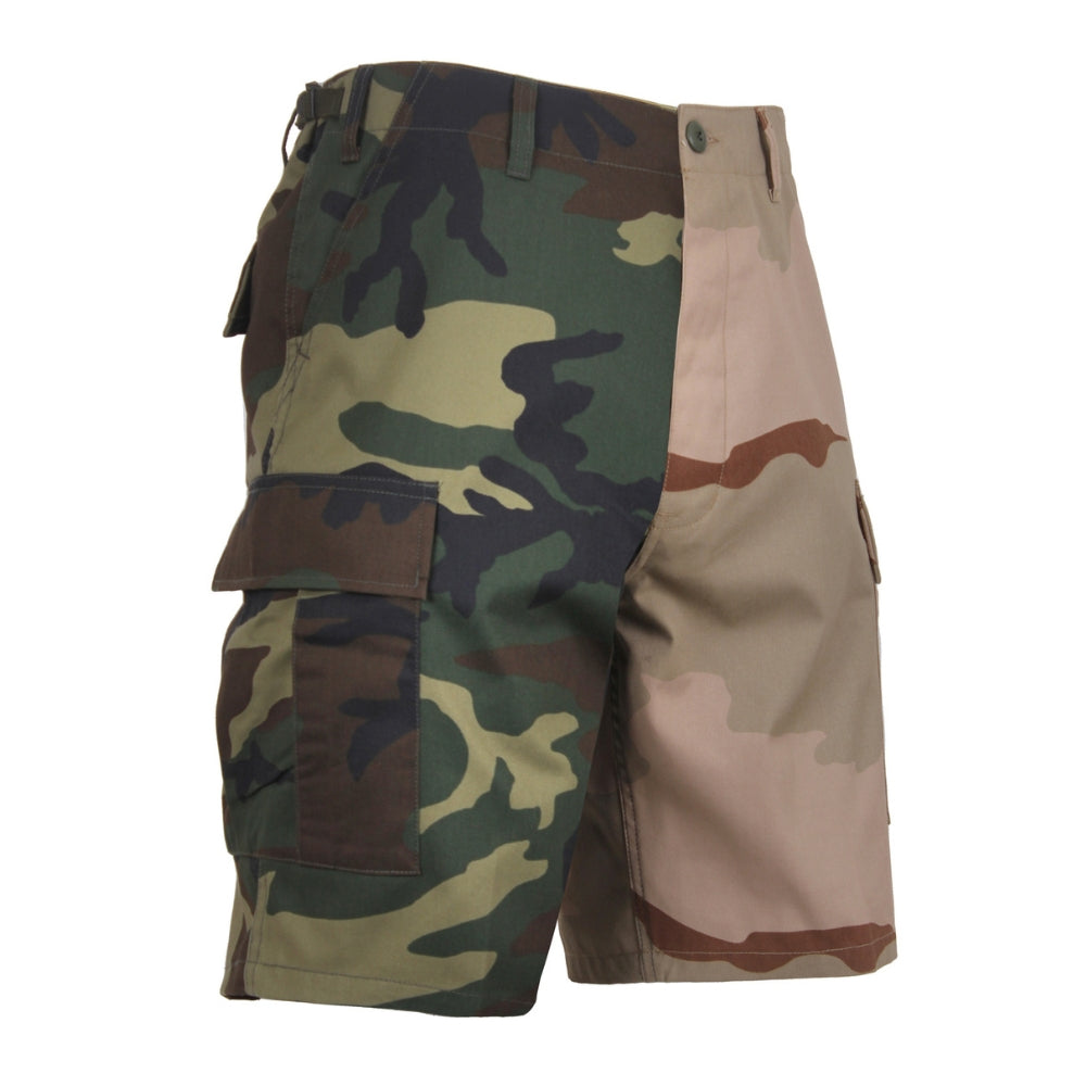 Rothco Two-Tone Camo BDU Short (Woodland / Tri-Color Camo) - 1