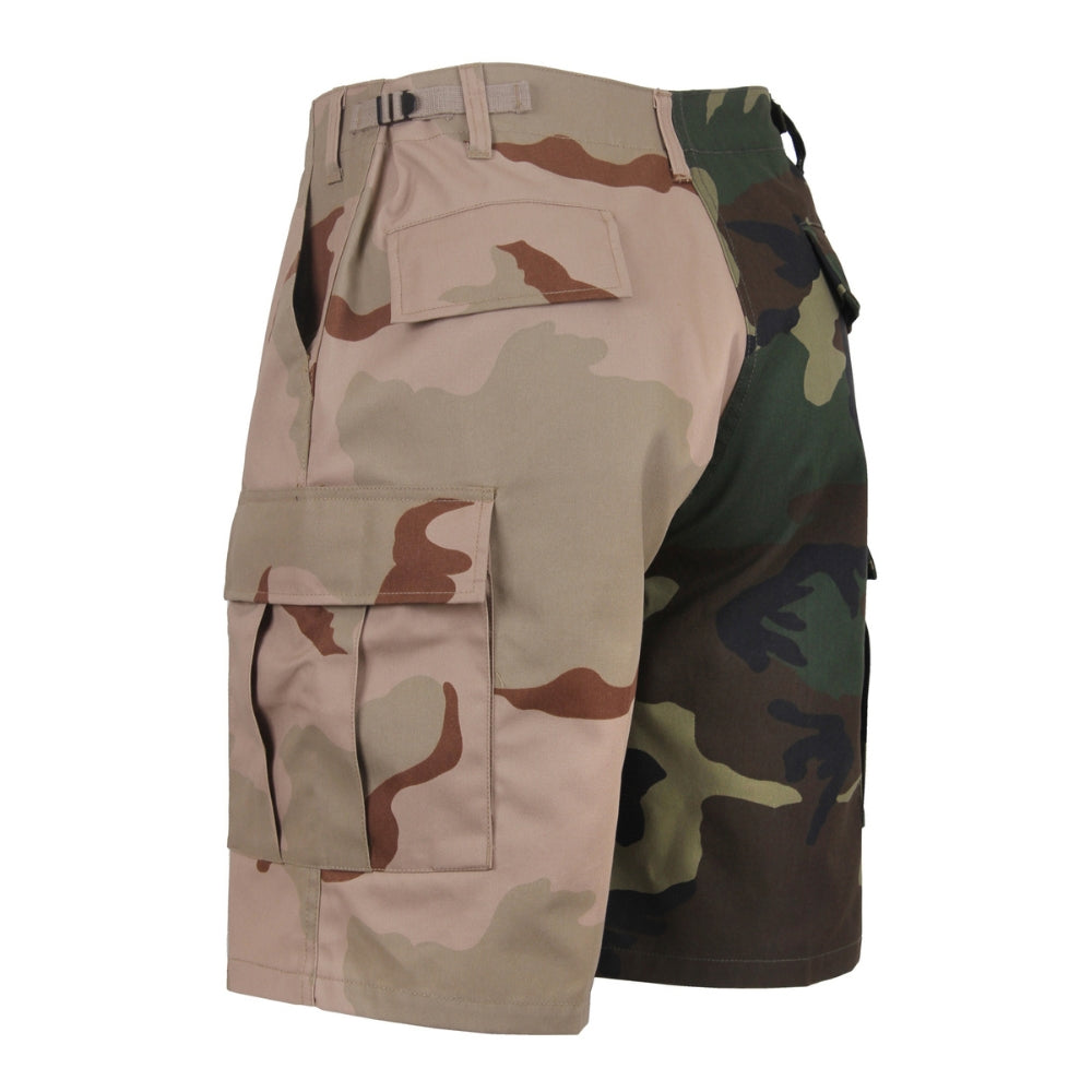 Rothco Two-Tone Camo BDU Short (Woodland / Tri-Color Camo) - 2