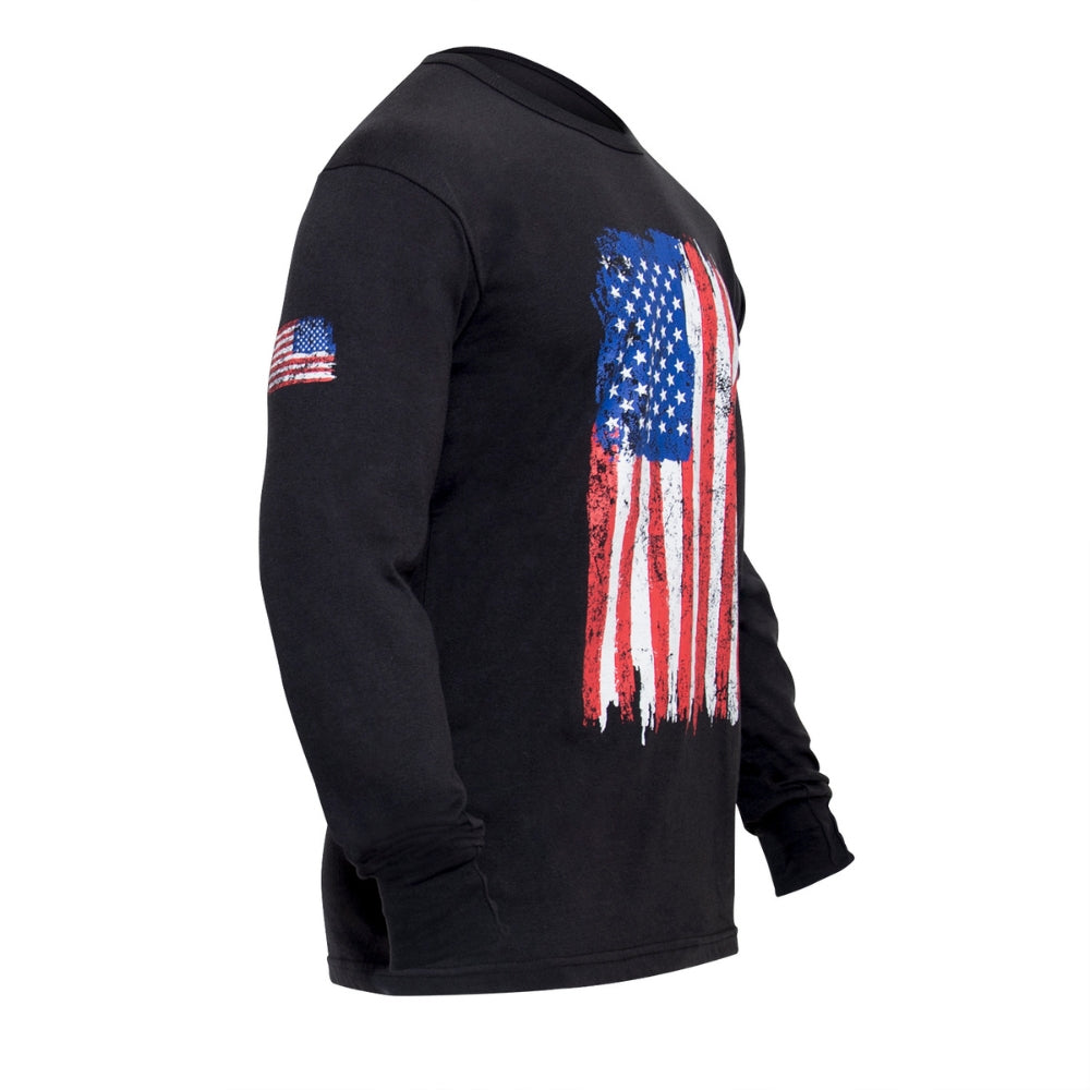 Rothco US Flag Long Sleeve T-Shirt (Red / White / Blue) - 3