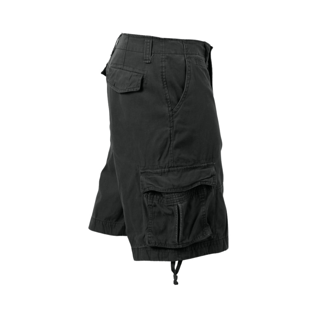 Rothco Vintage Infantry Utility Shorts (Black) | All Security Equipment - 3