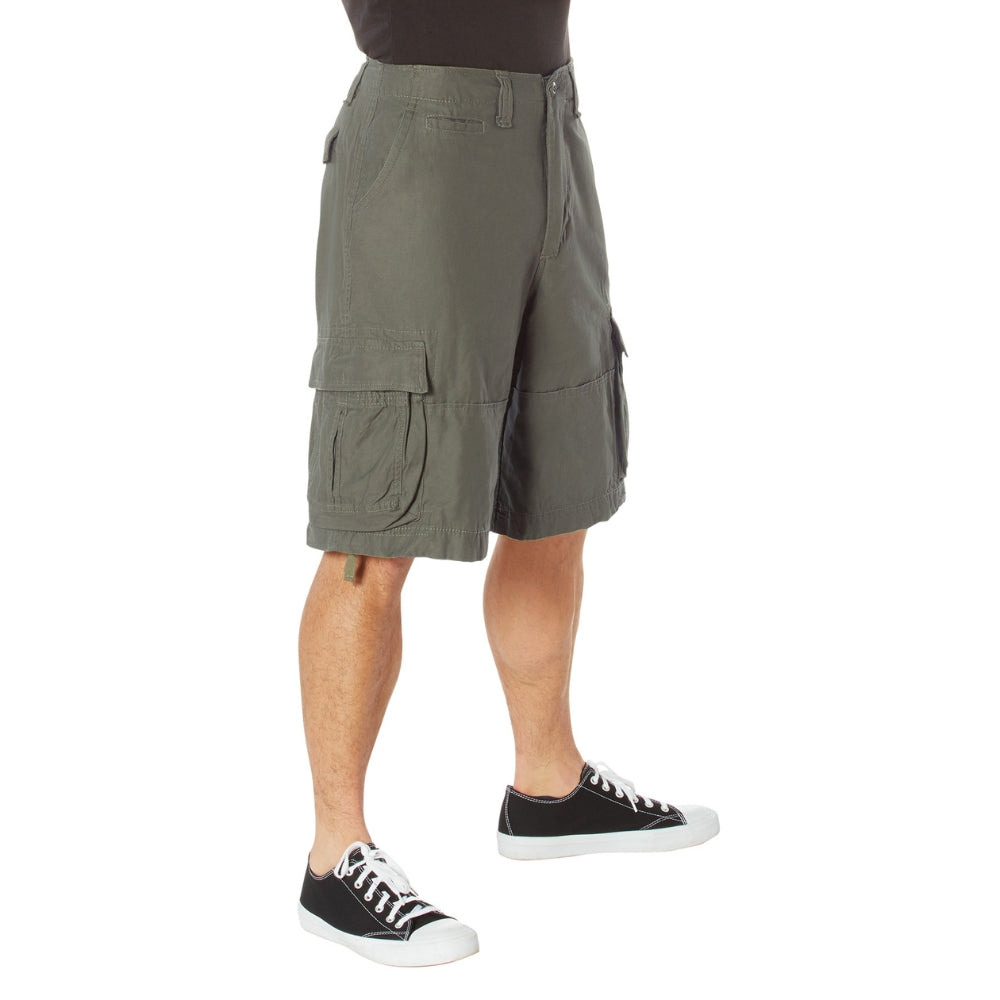 Rothco Vintage Infantry Utility Shorts (Olive Drab) - 2