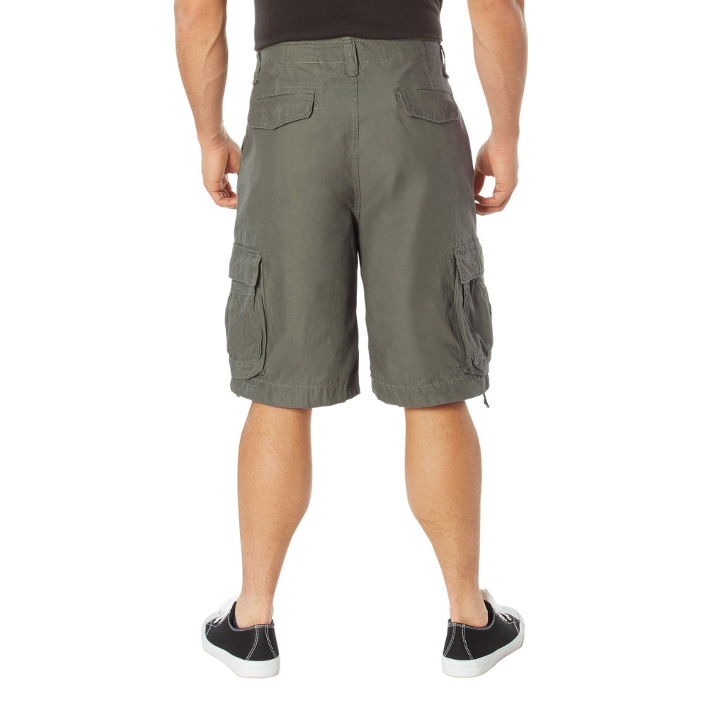 Rothco Vintage Infantry Utility Shorts (Olive Drab) - 3