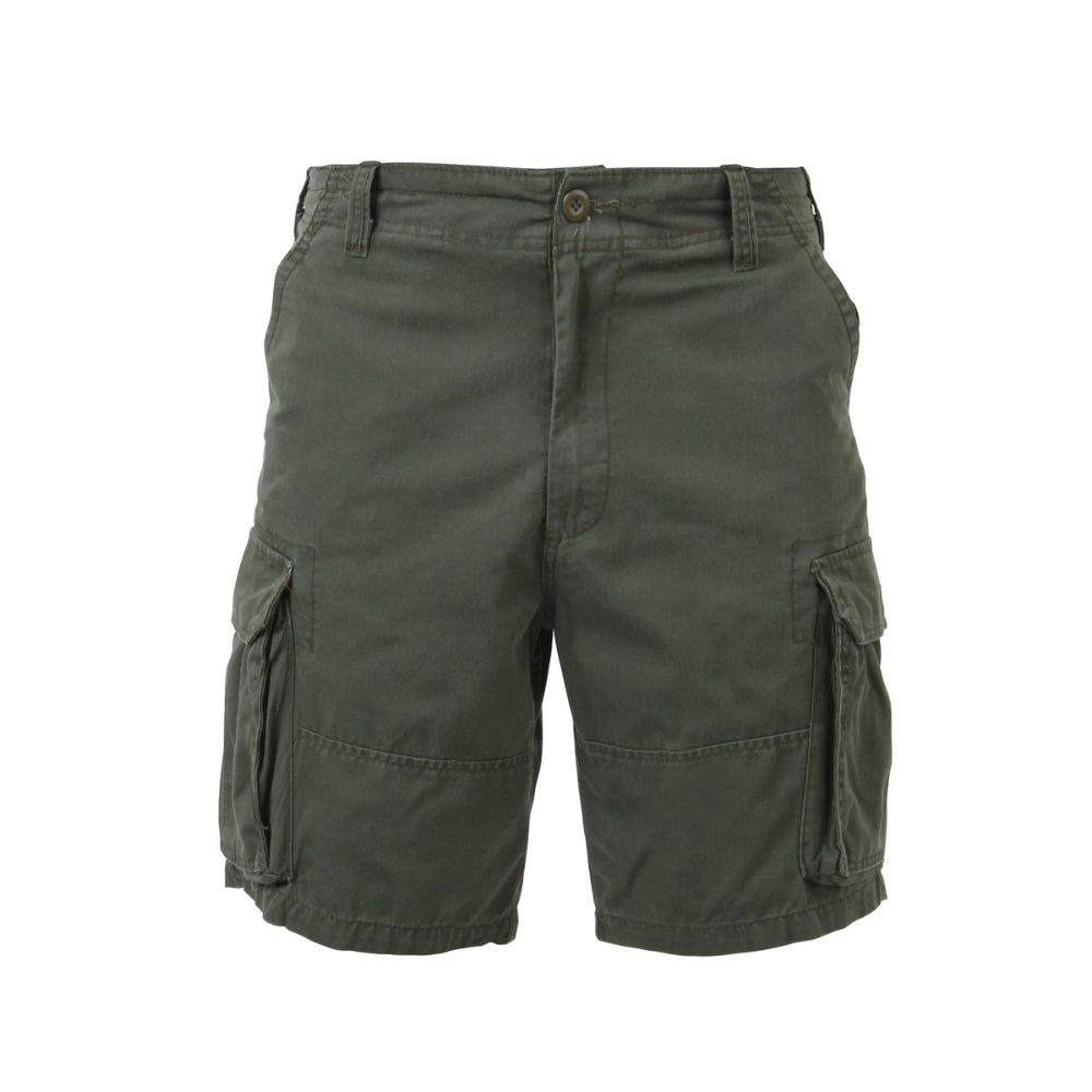 Rothco Vintage Solid Paratrooper Cargo Shorts (Olive Drab)