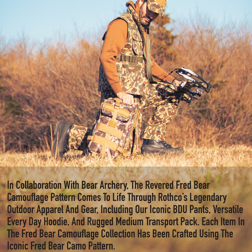 Rothco X Bear Archery Fred Bear Camo Canvas Shoulder Duffle Bag