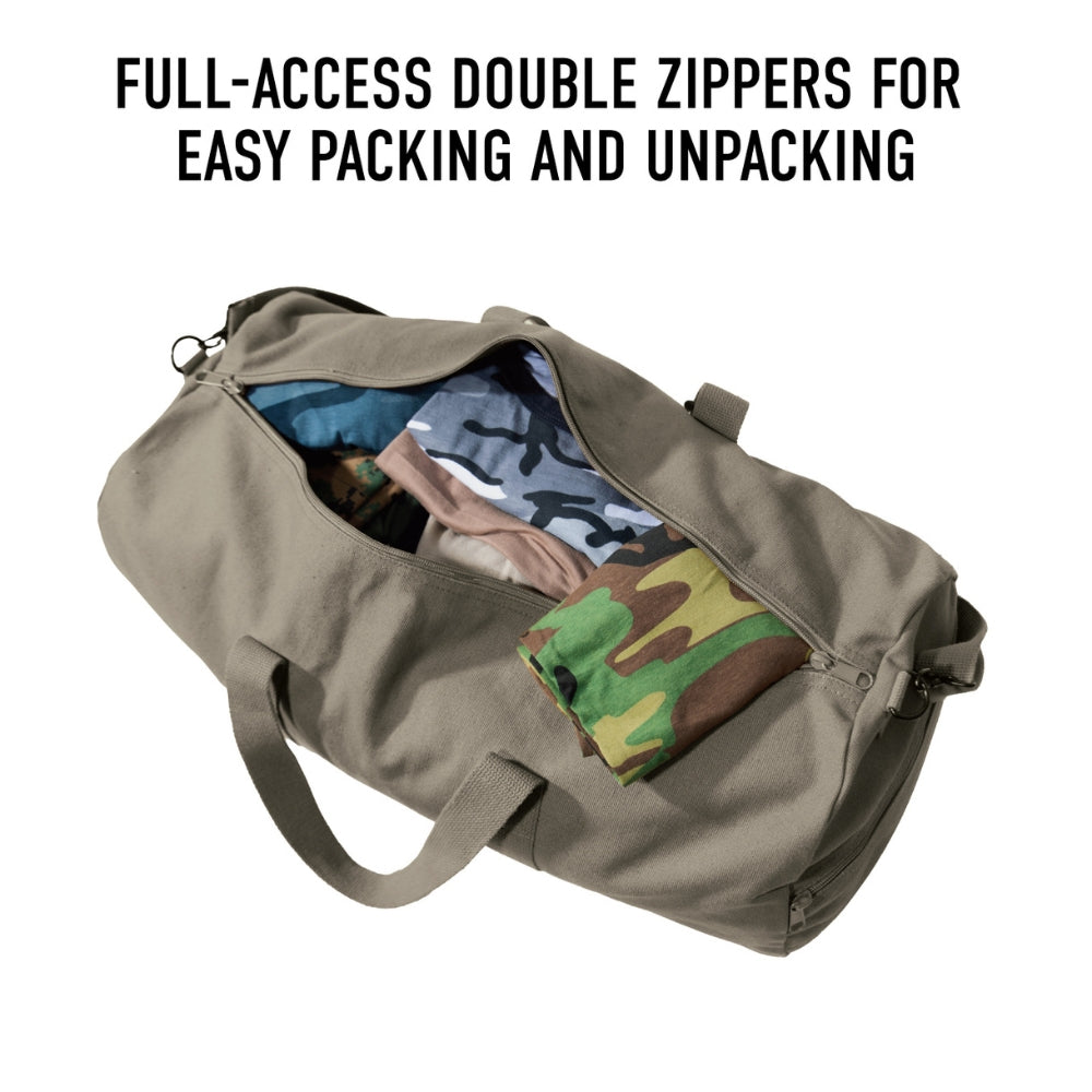 Rothco X Bear Archery Fred Bear Camo Canvas Shoulder Duffle Bag - 9