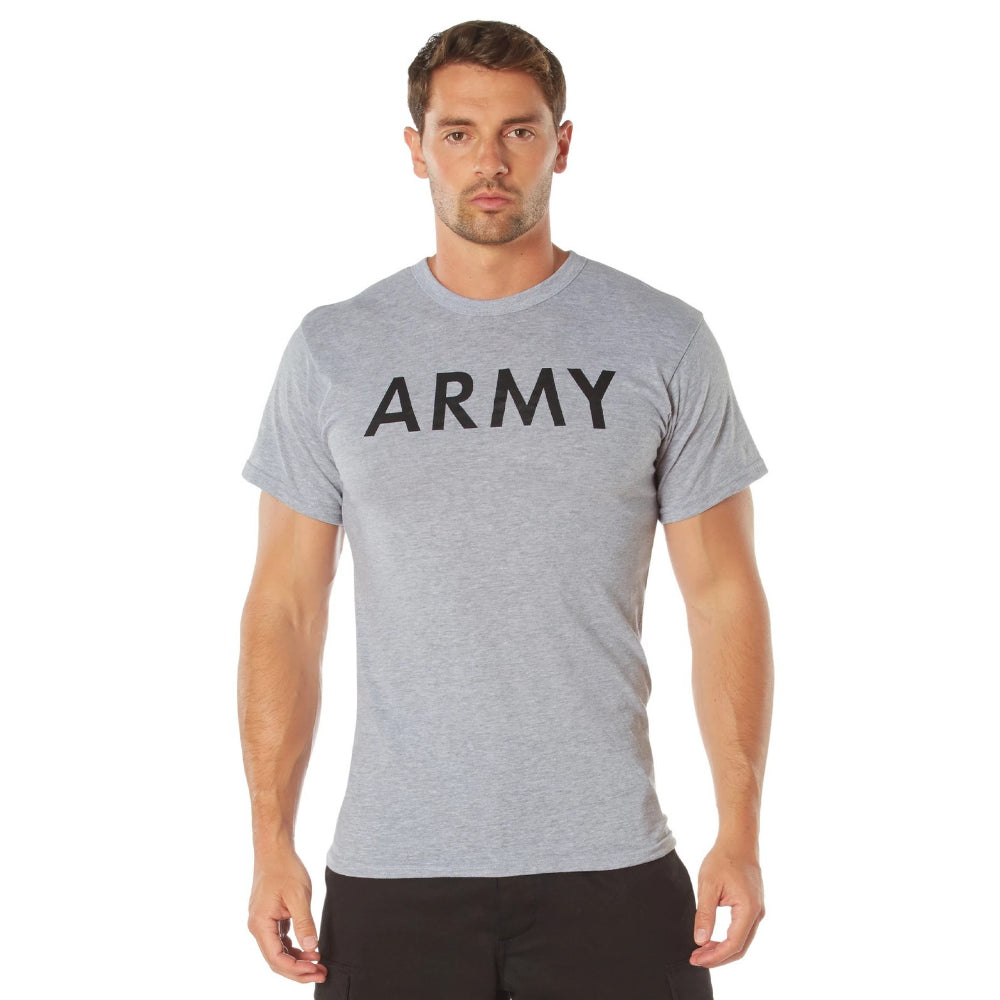 Rothco Army Physical Training T-Shirt - Grey | All Security Equipment