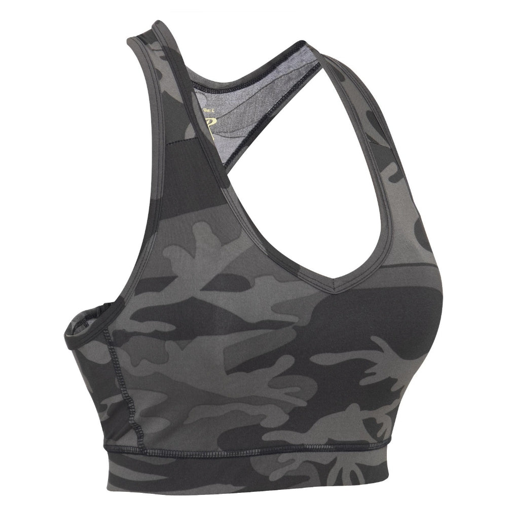 Rothco Camo Sports Bra - Black Camo | All Security Equipment