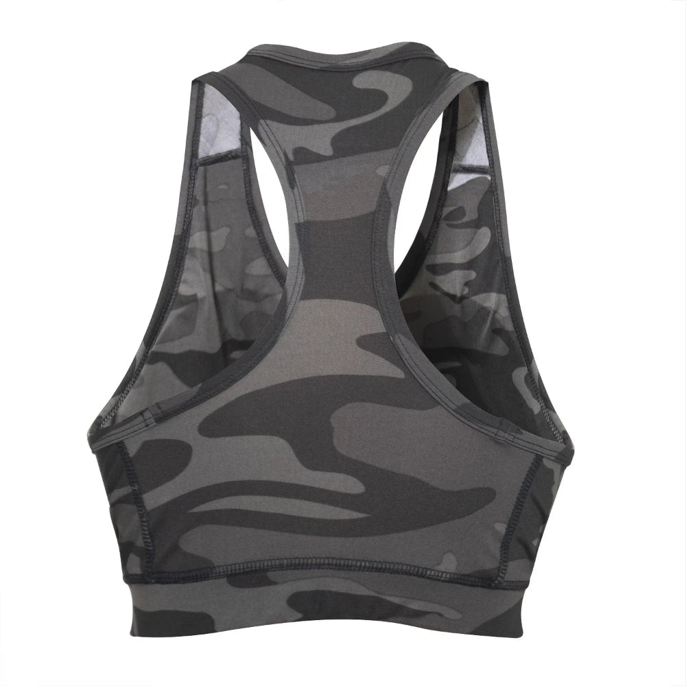 Rothco Camo Sports Bra - Black Camo | All Security Equipment