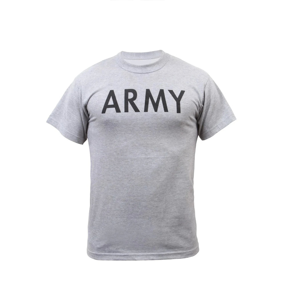 Rothco Grey Army Physical Training T-Shirt | All Security Equipment