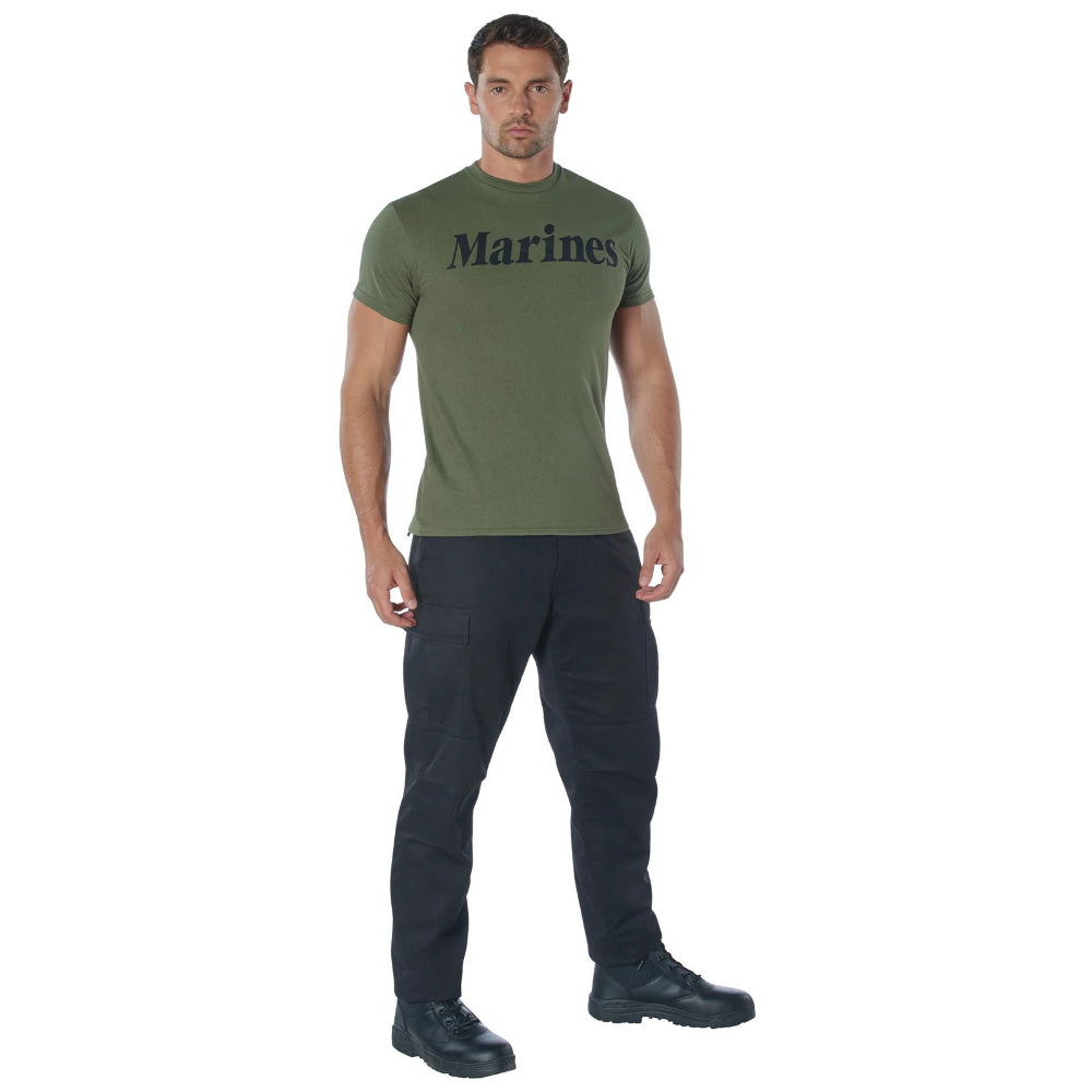 Rothco Marines Olive Drab Military Physical Training T-Shirt | ASE