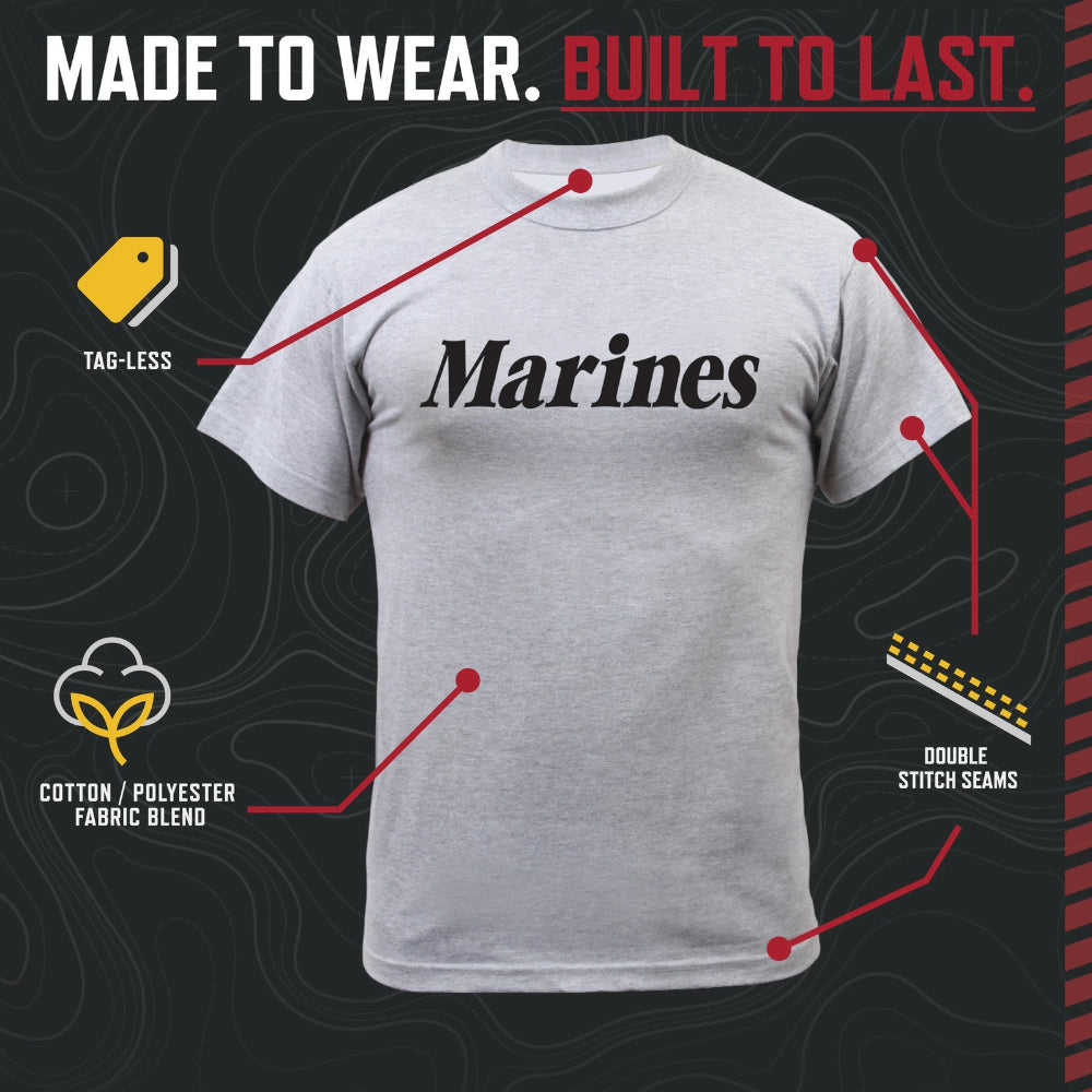 Rothco Marines Physical Training T-Shirt - Grey | ASE