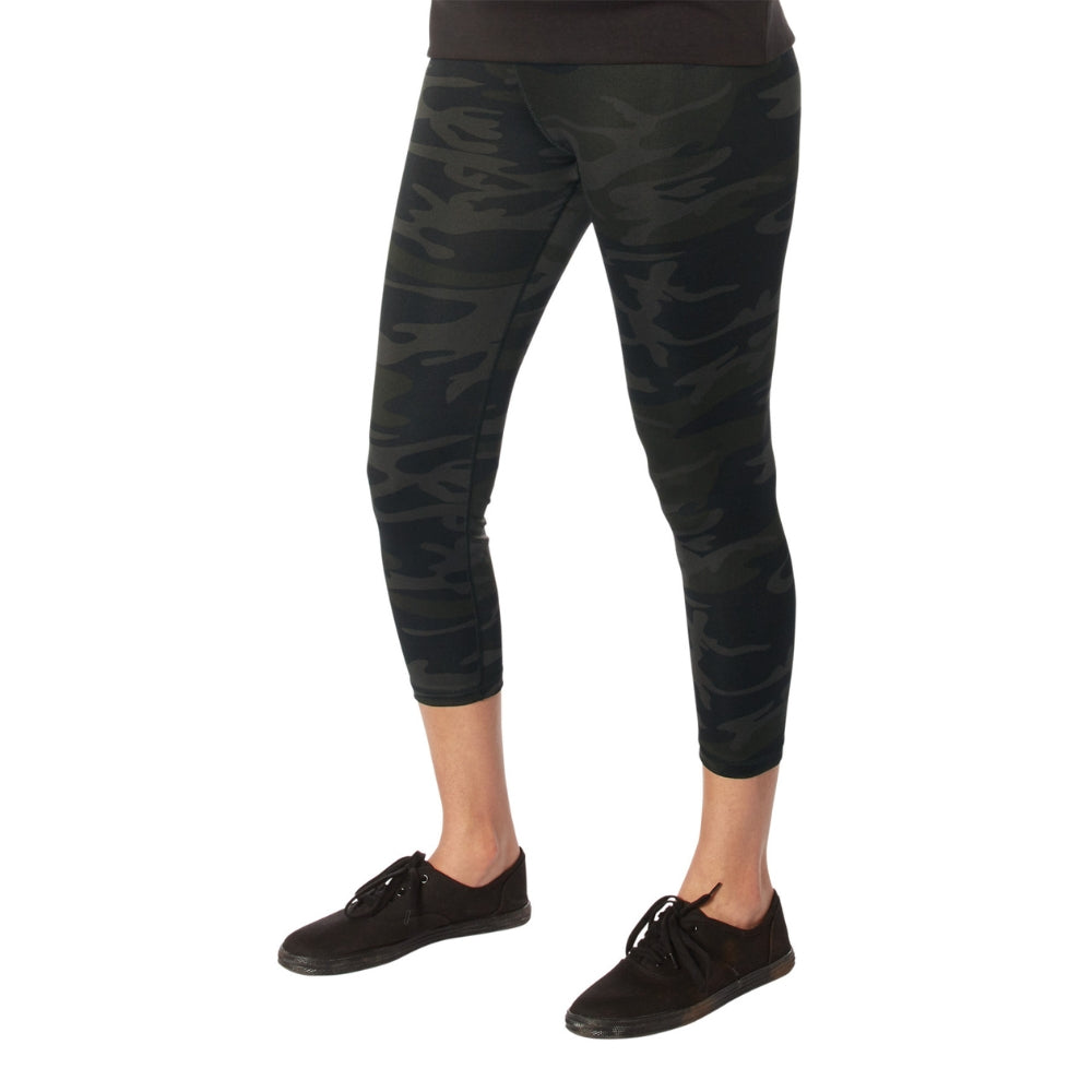 Rothco Womens Essential Leggings - Midnight Black Camo | ASE