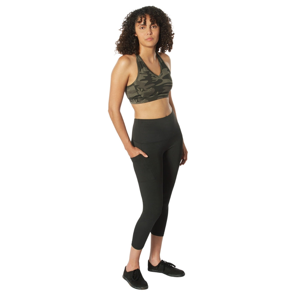 Rothco Womens Essential Leggings with Pockets - Black | ASE
