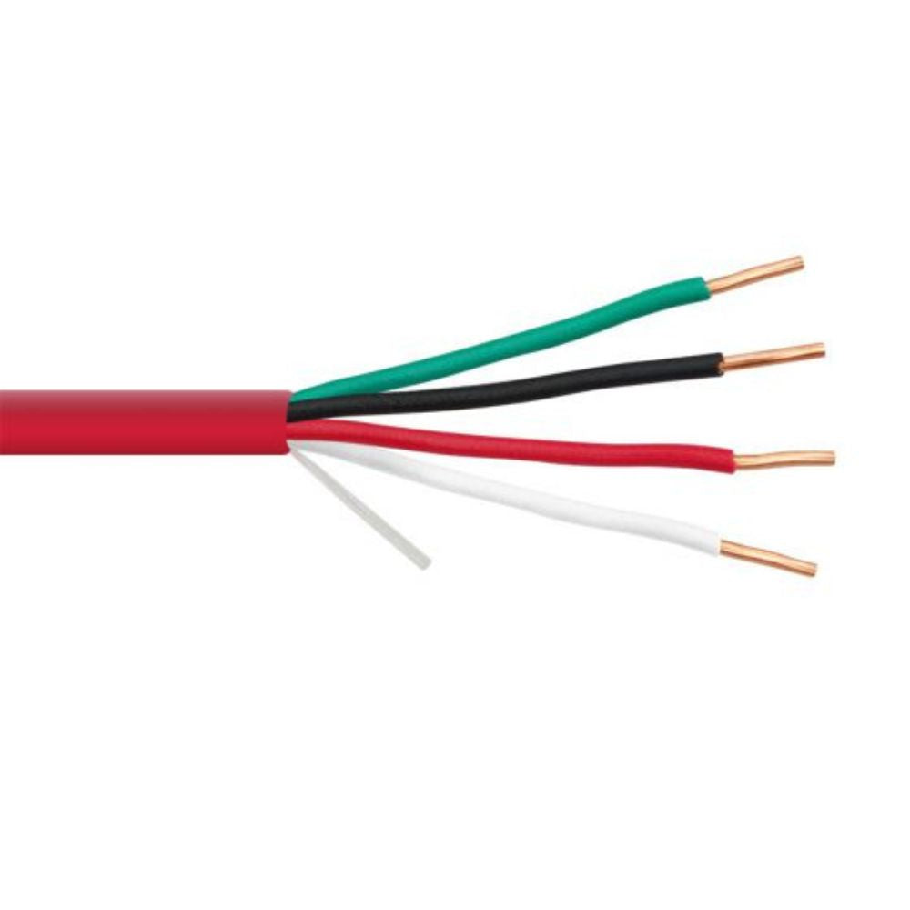 SCP 22 AWG 4 Cond. Fire Alarm Cable PVC-Red (1000' Box) | SCP-22/4FPLR