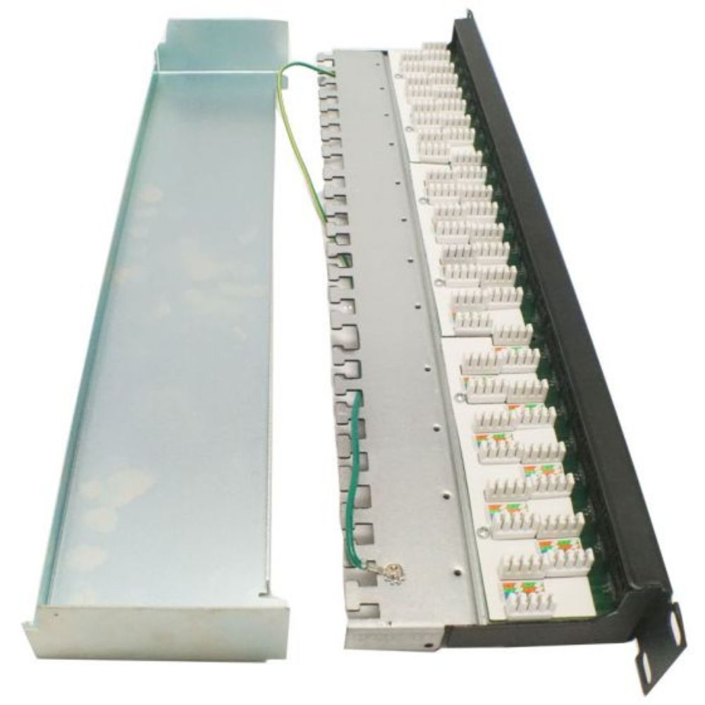 SCP 24 Port Loaded Shielded 10GBaseT Patch Panel 324-6ASH