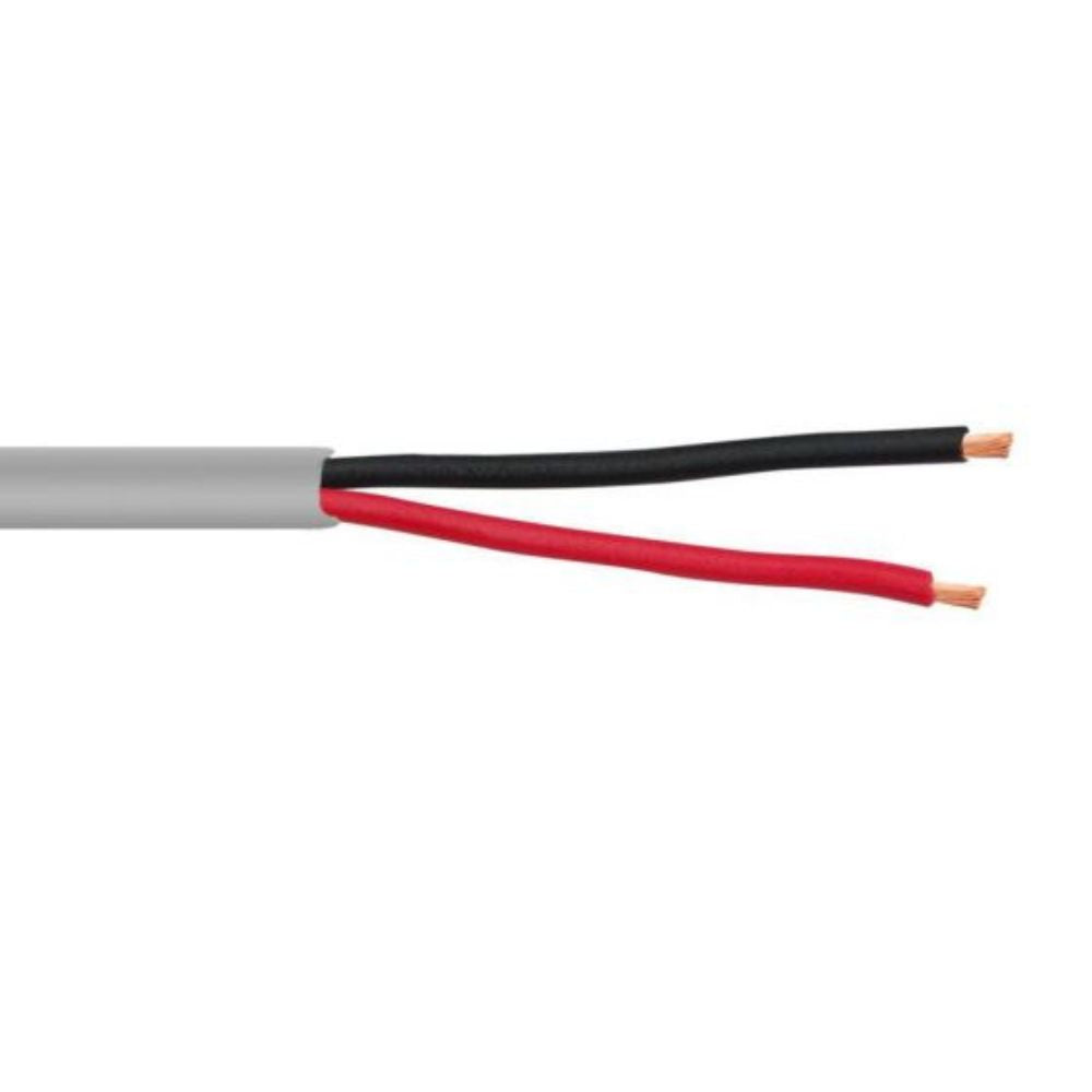 SCP 2C/14 AWG Unshielded Audio Cable PVC-Gray (1000 ft. Spool) 14/2-GY