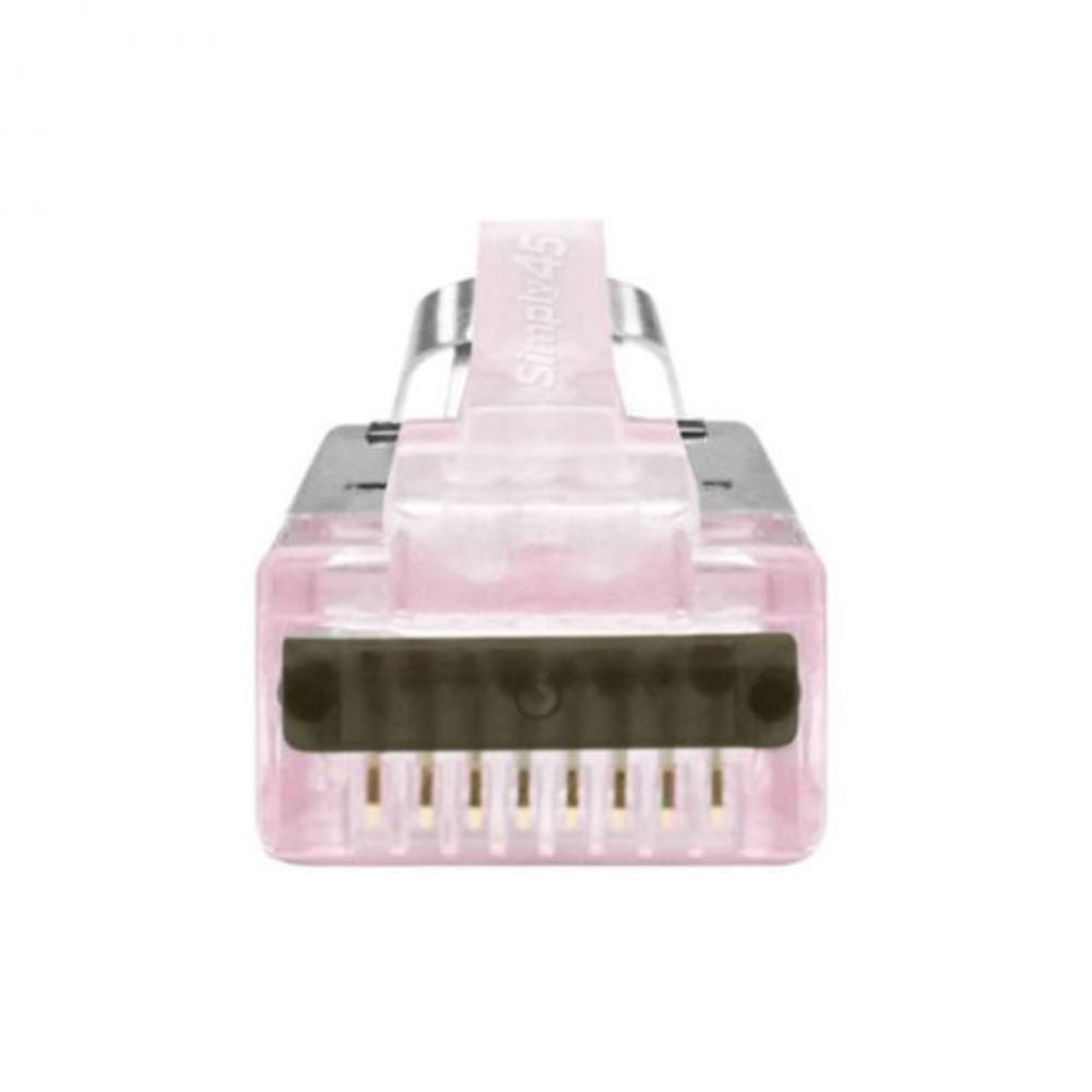 SCP Simply45® ProSeries Pass Through RJ45 Mod Plug - Red S45-1750P