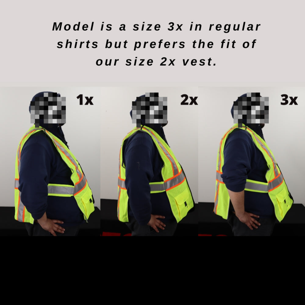 Stop-Lite ANSI Class 2 LED Tearaway Safety Vest | All Security Equipment