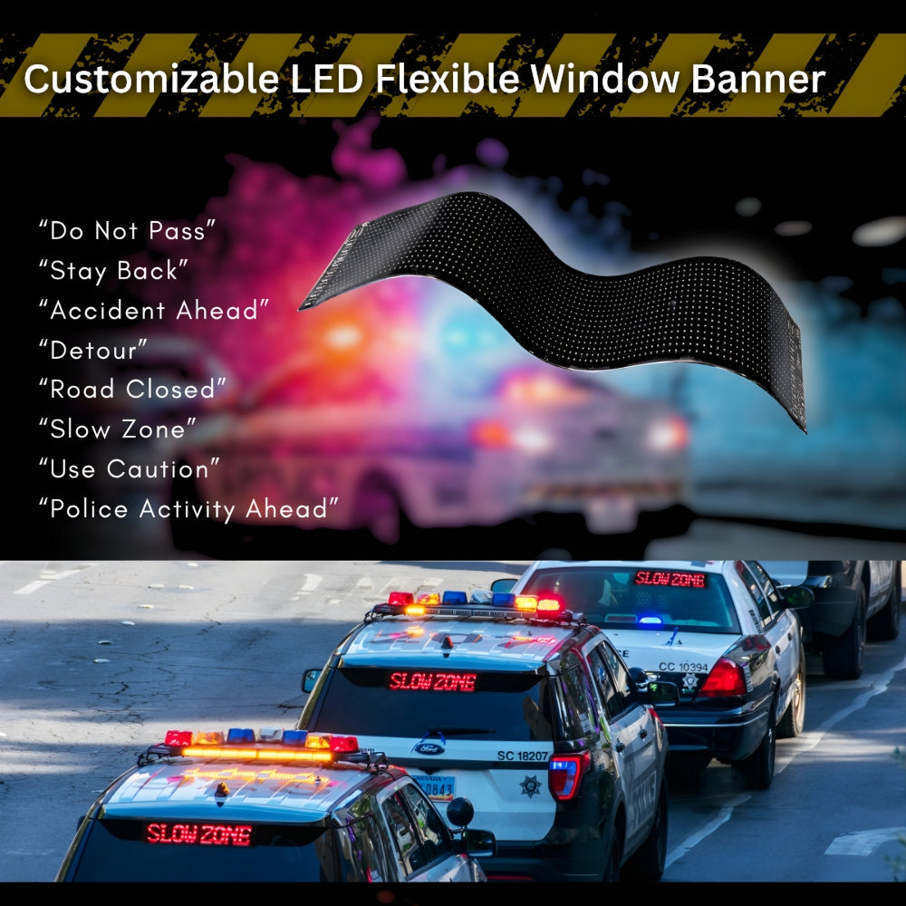 Stop-Lite AP-41 LED Flexible Window Banner | All Security Equipment