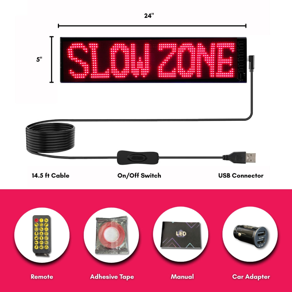 Stop-Lite AP-41 LED Flexible Window Banner | All Security Equipment