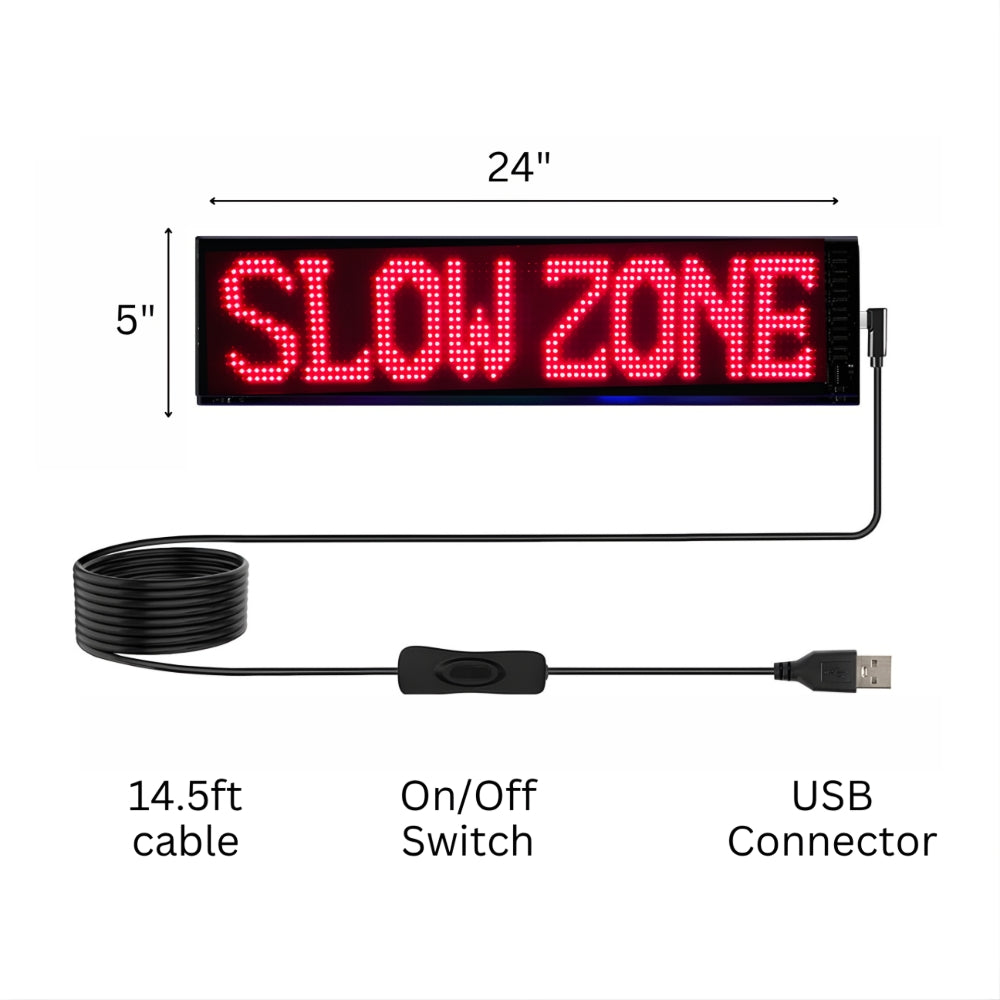 Stop-Lite AP-41 LED Flexible Window Banner | All Security Equipment