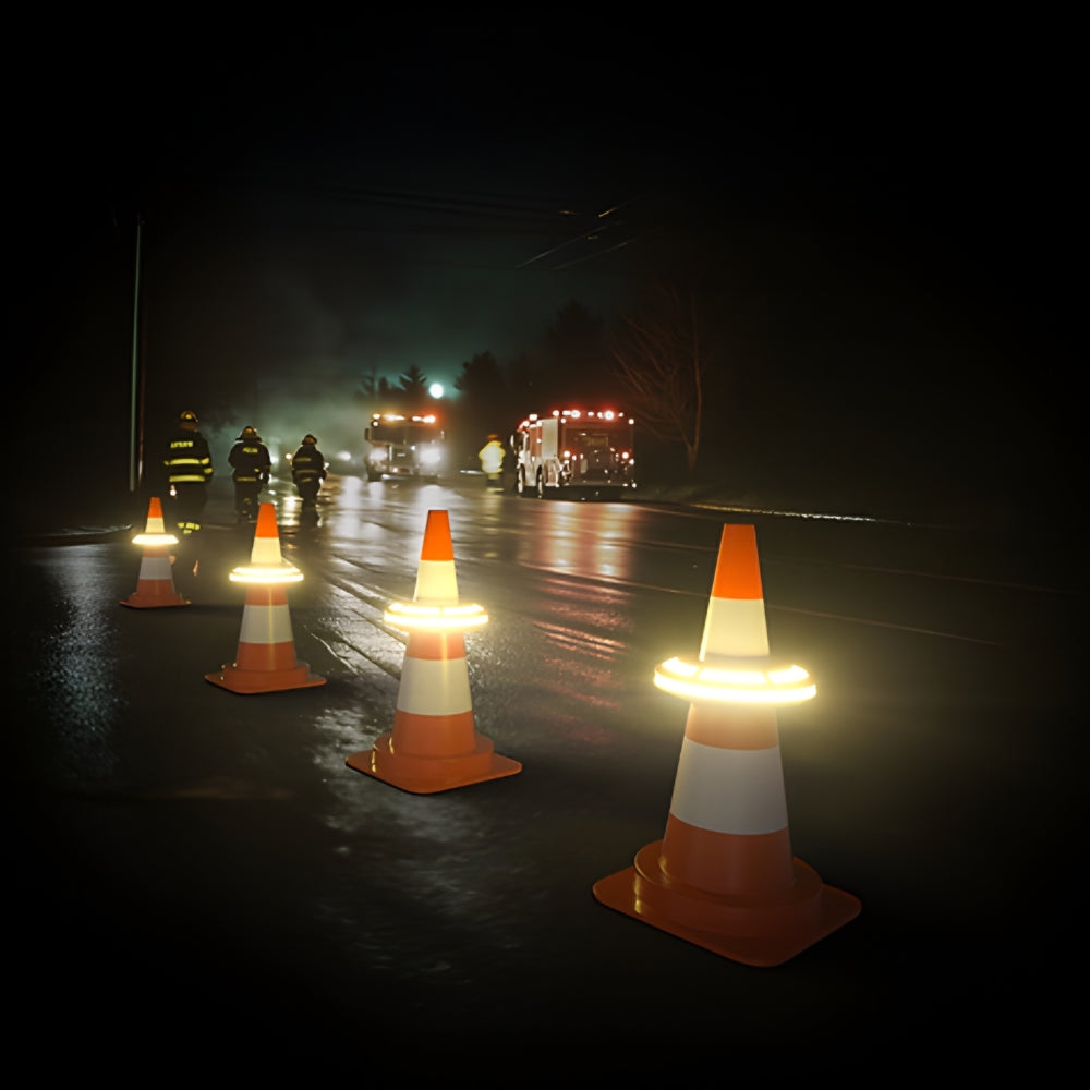 Stop-Lite AP-61 Cone Ring LED Light with Case (Pack of 6) | All Security Equipment