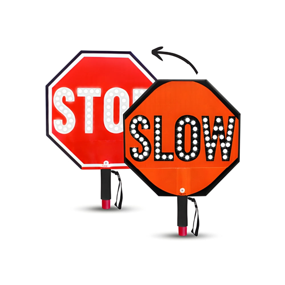 Stop-Lite PA-32112 24" LED SLOW/STOP Paddle | All Security Equipment