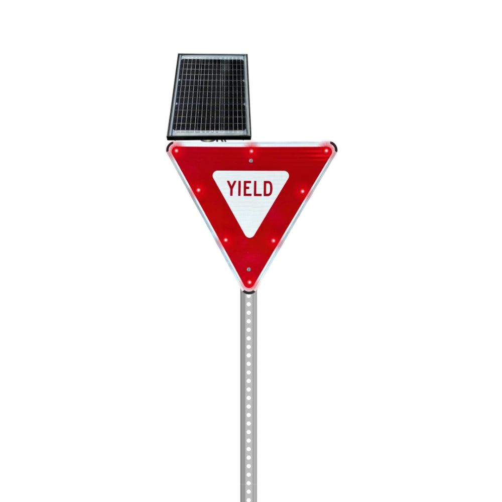 Stop-Lite R1-2 Solar LED Yield Sign | All Security Equipment