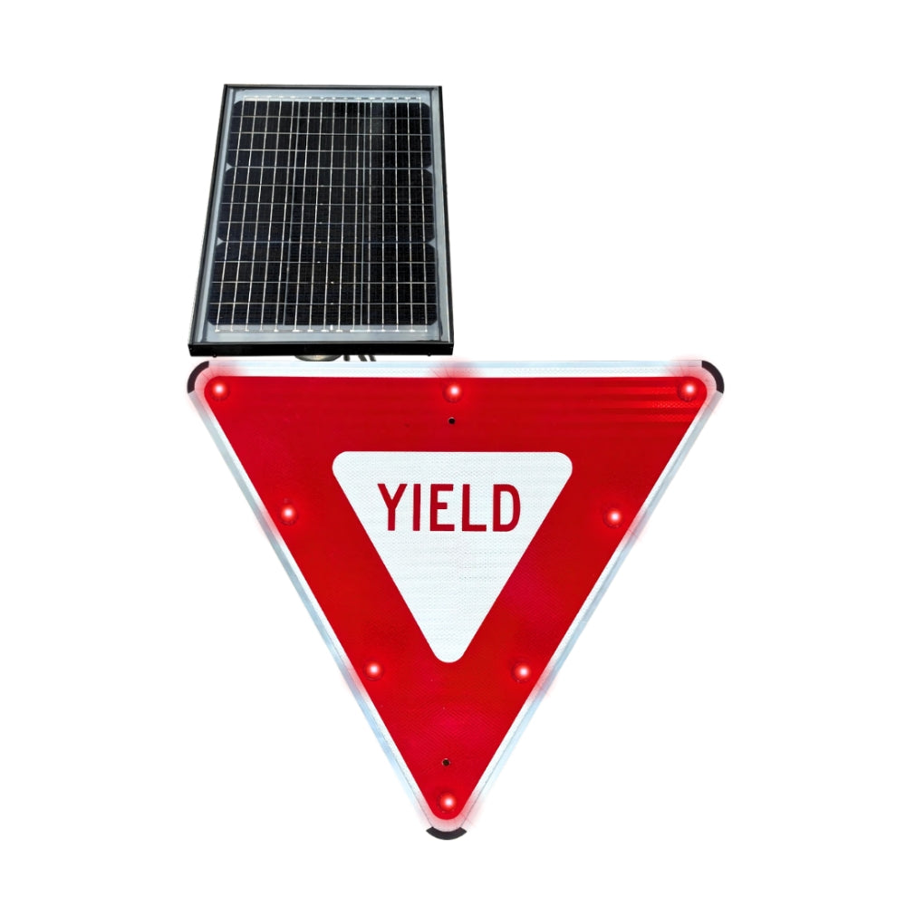 Stop-Lite R1-2 Solar LED Yield Sign | All Security Equipment