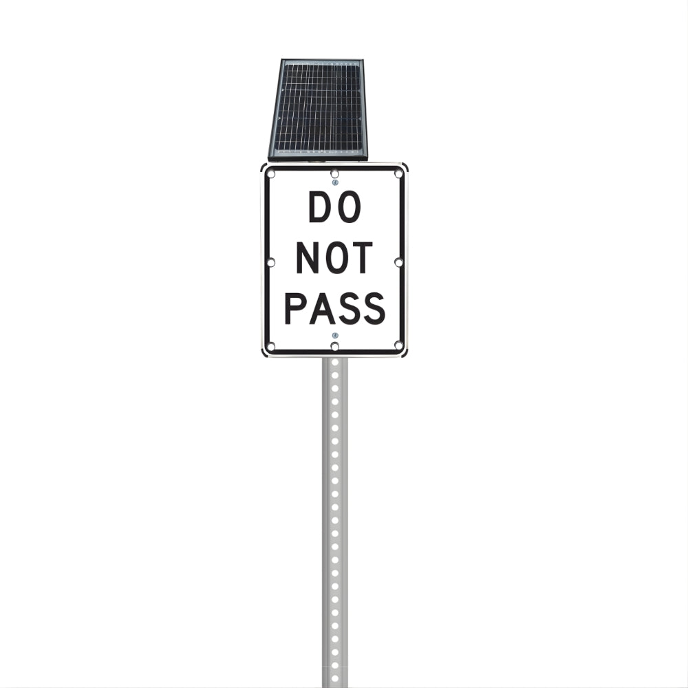 Stop-Lite R4-1 Solar LED Do Not Pass Sign | All Security Equipment