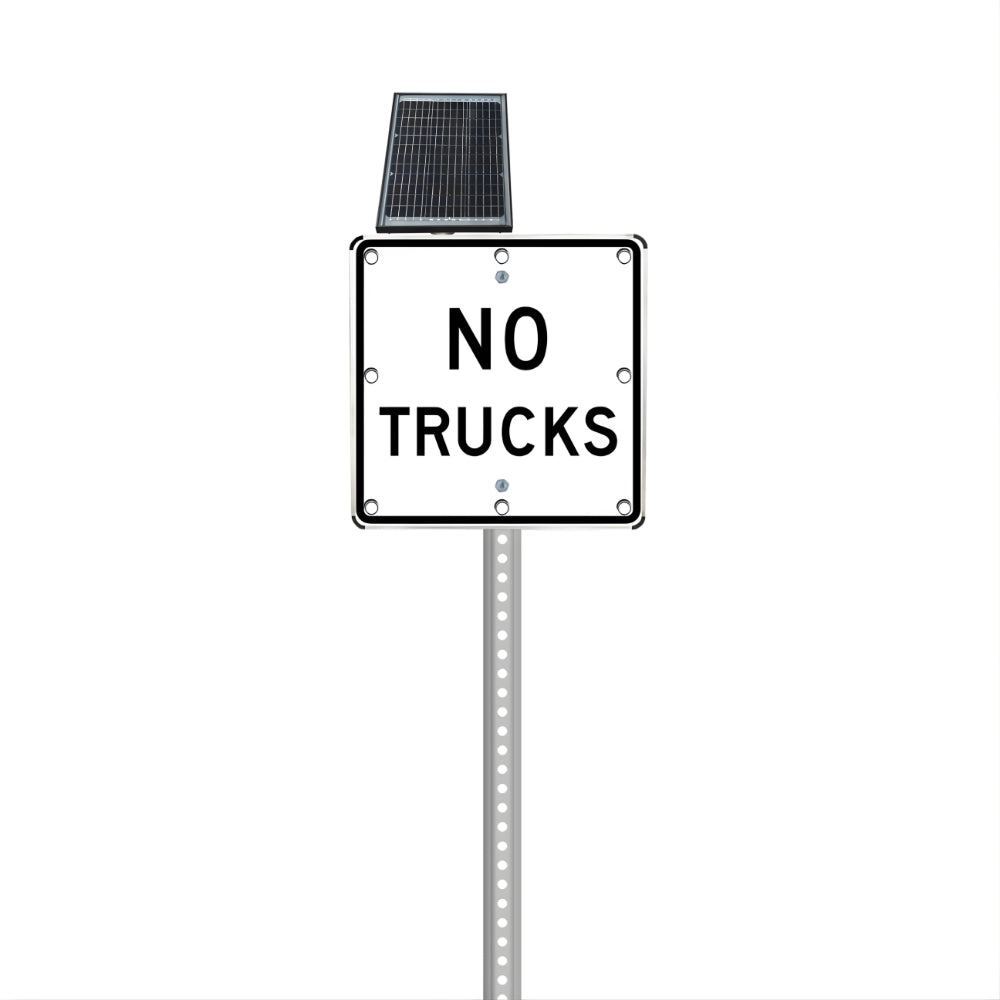 Stop-Lite R5-2a Solar LED No Trucks Sign | All Security Equipment