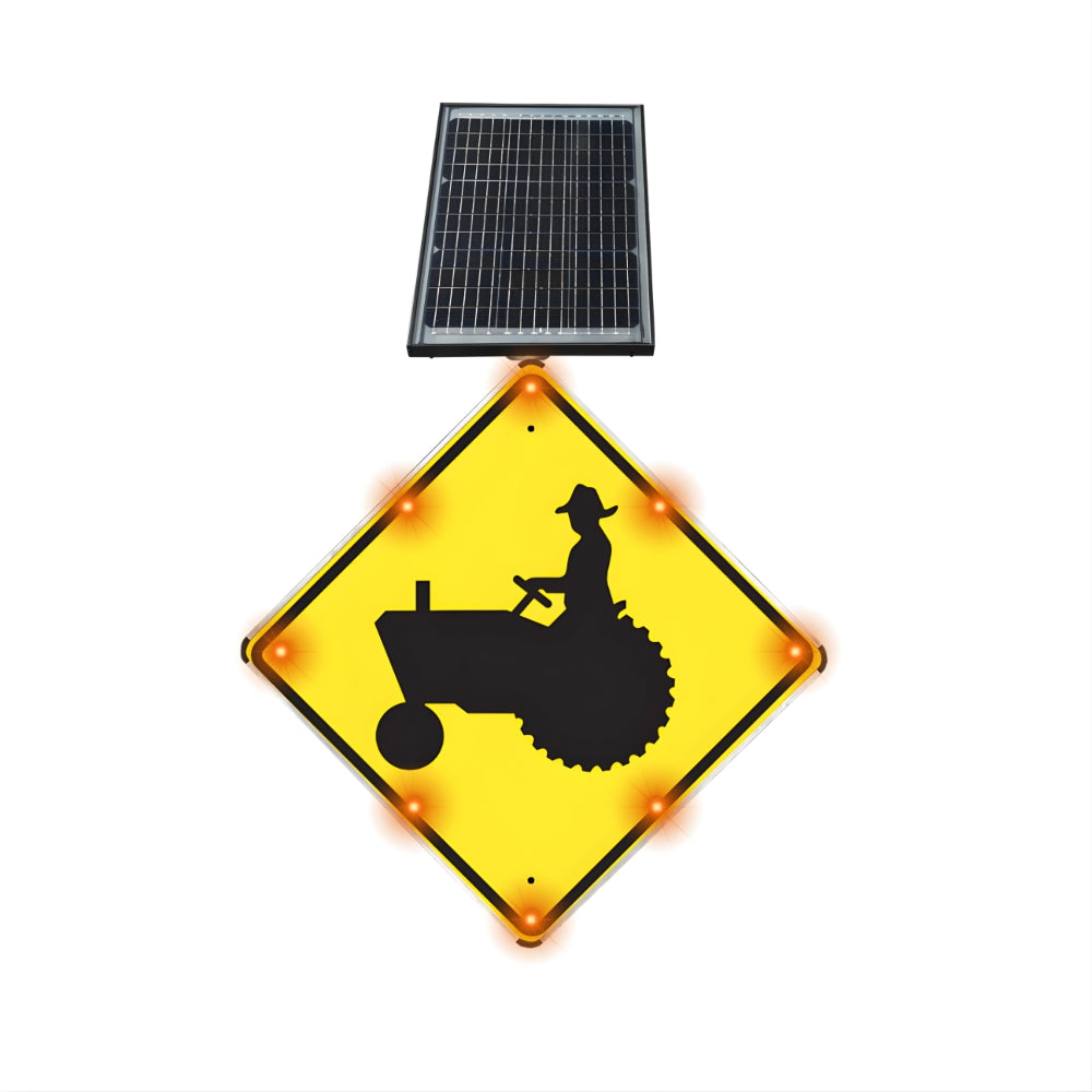 Stop-Lite W11-5 Solar LED Farm Vehicles Sign | All Security Equipment