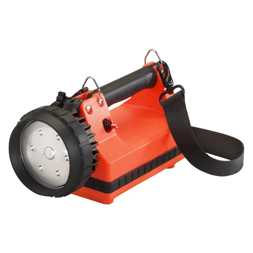 Streamlight E-Flood® LiteBox® Rechargeable Lantern System 120V with AC/DC Charger (Orange)