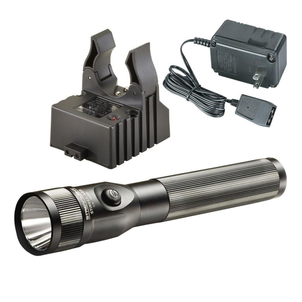 Streamlight Stinger® LED Flashlight with 120V AC Smart Charger (Black)