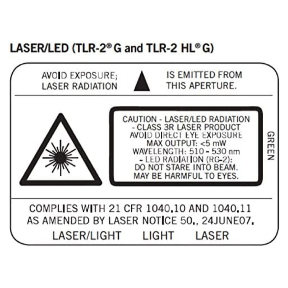 Streamlight TLR-2® HL G Rail Mounted Tactical Light with Green Aiming Laser (Black) | KLL-69265