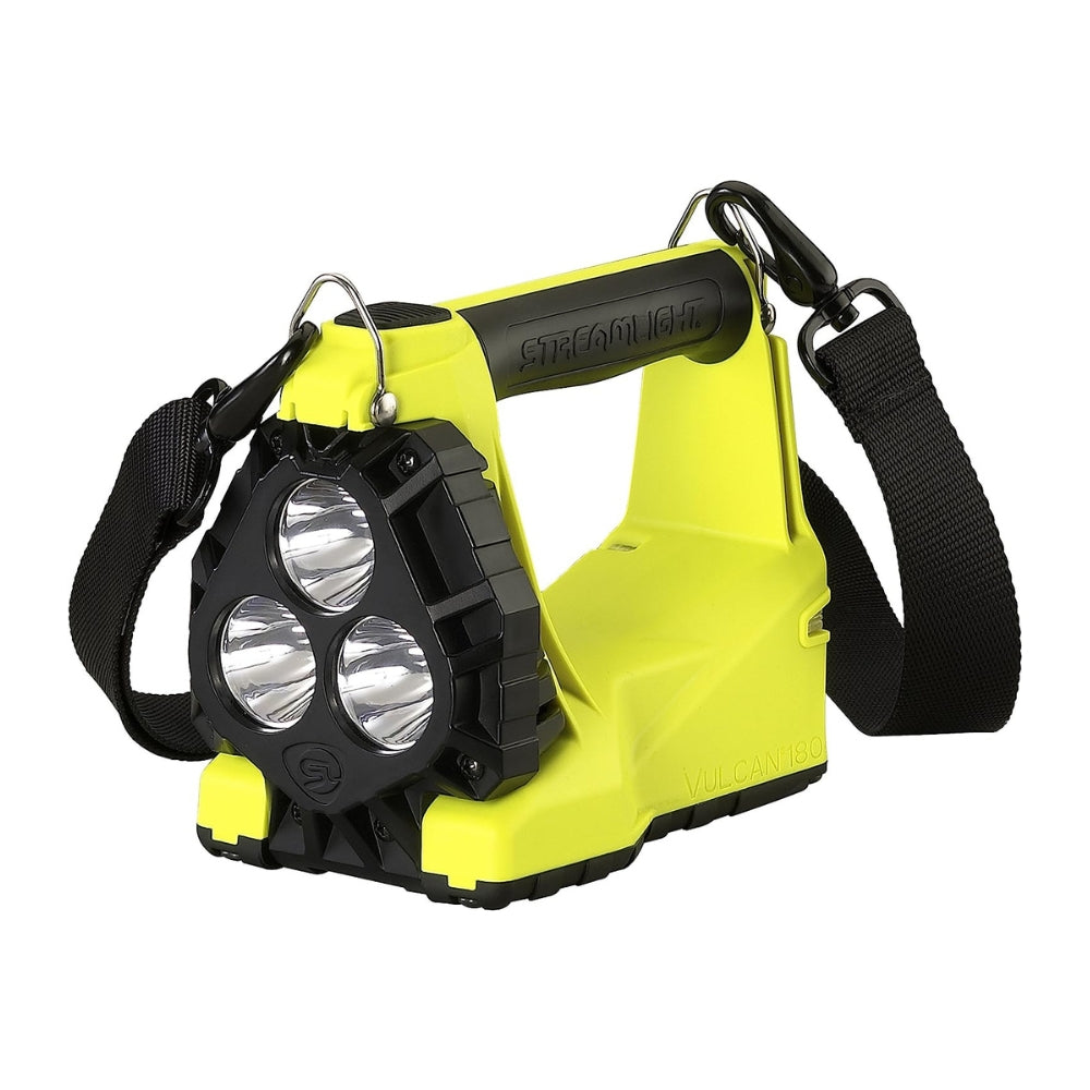 Streamlight Vulcan® 180 Standard System 240V (UK) with Heavy Duty Strap (Yellow) | All Security Equipment