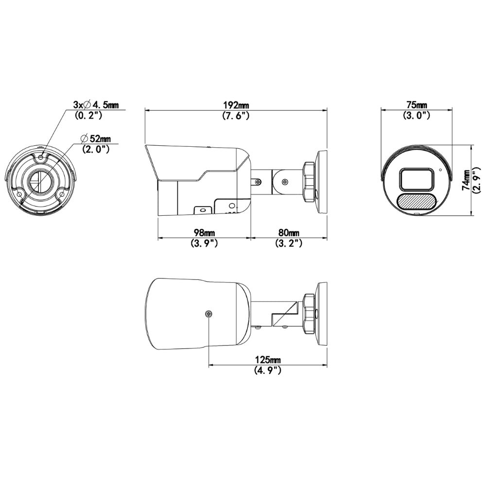 UNV IPC2124SB-ADF28KMC-I1 4MP Tri-guard Bullet Network Camera (2.8mm Focal) | All Security Equipment