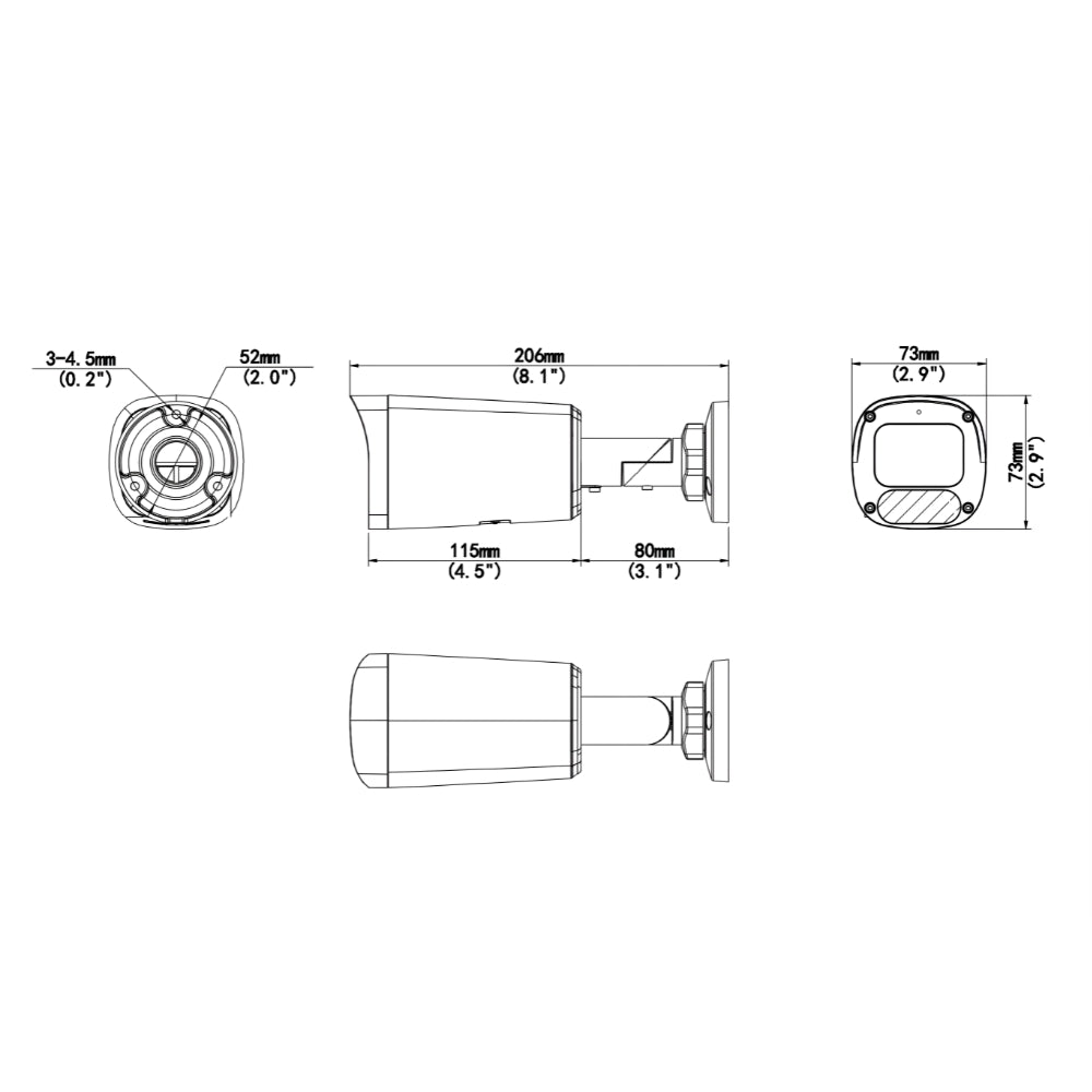 UNV IPC2318SR-ADF28KM-WP 8MP Wise-ISP Owlview Fixed Bullet Network Camera (2.8mm Focal) | All Security Equipment
