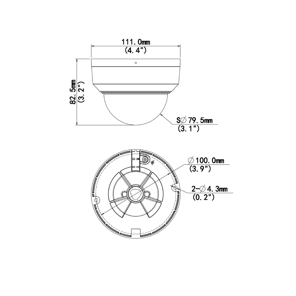 UNV IPC324SR-ADF28KM-H 4MP WDR Three-Axis Fixed IR Mini Dome Network Camera | All Security Equipment
