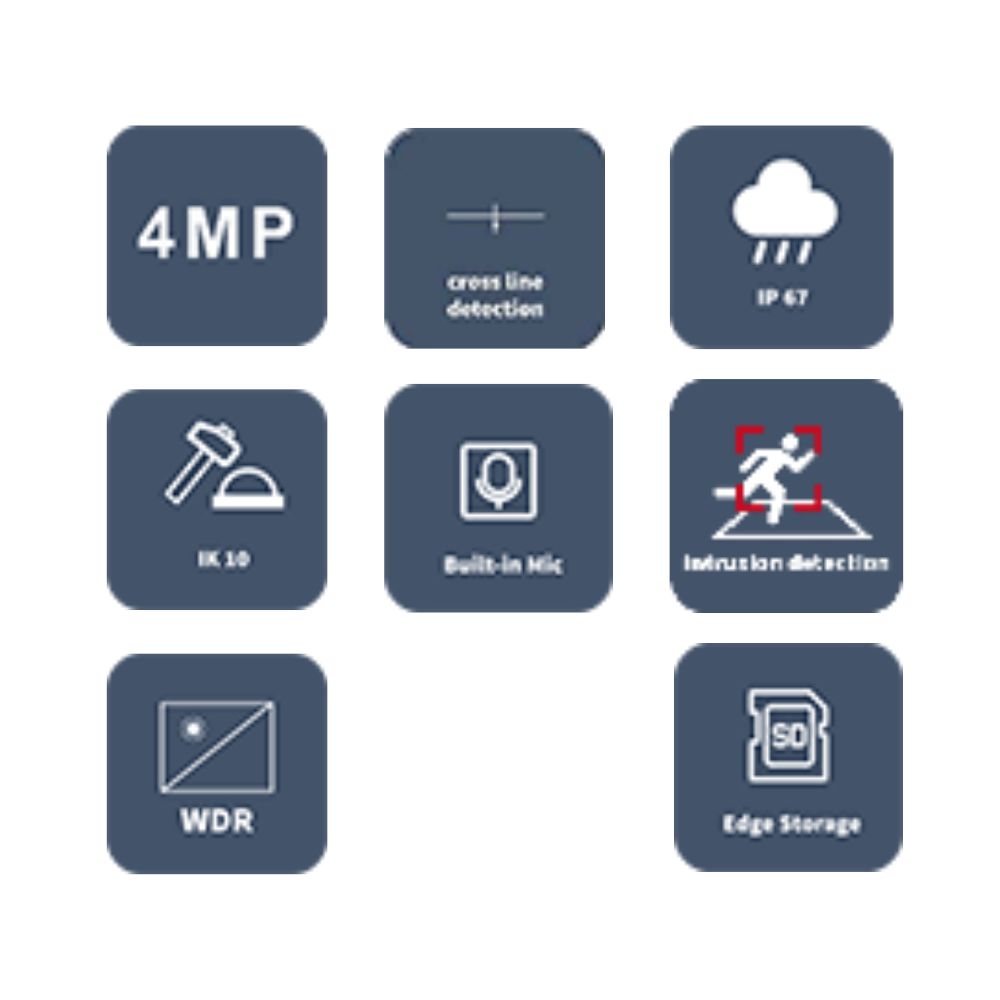 UNV IPC3514SR-ADF28KM-WP 4MP ColorHunter with Wise-ISP Fixed Dome Network Camera | All Security Equipment