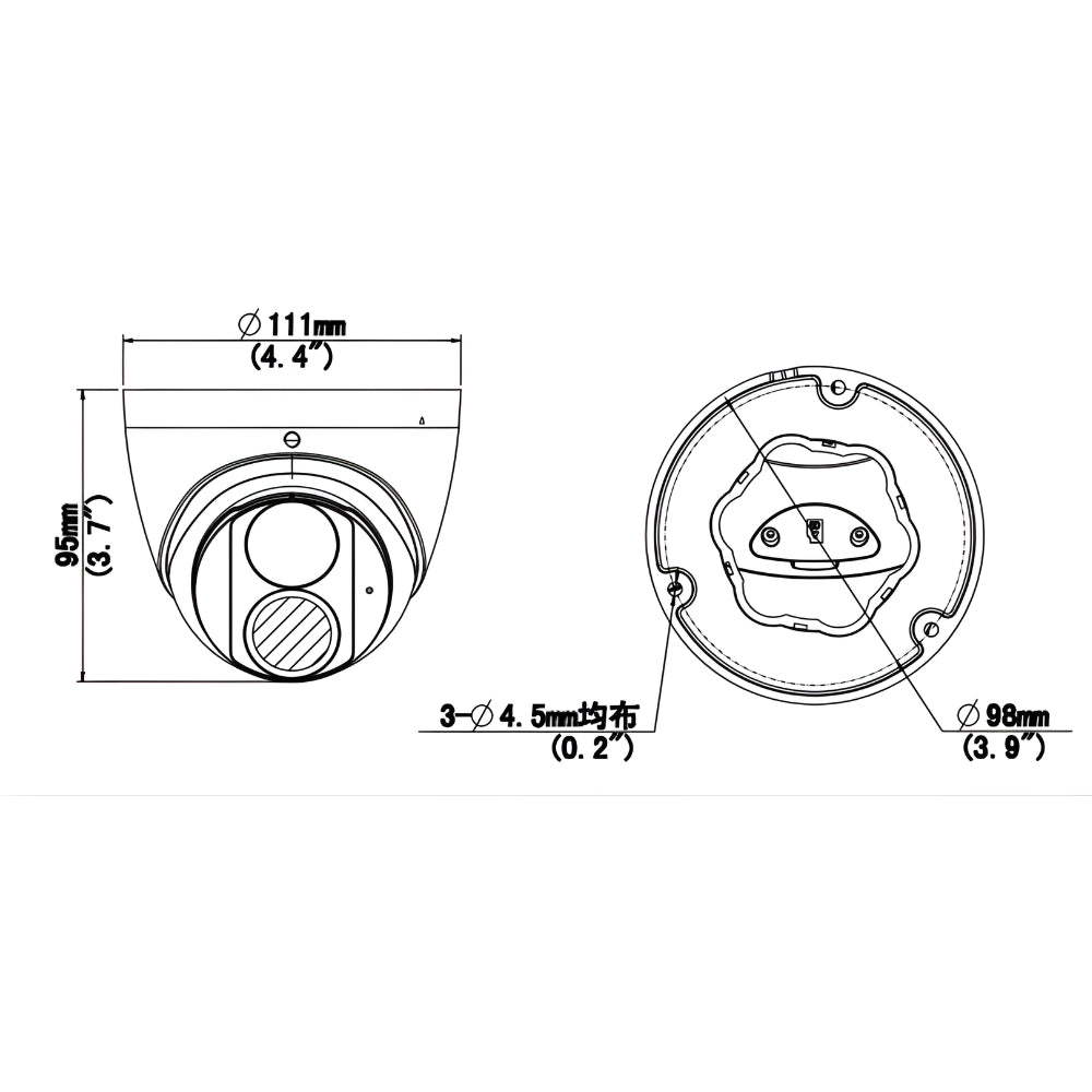 UNV IPC3614SR-ADF28KM-H 4MP WDR Fixed IR Eyeball Network Camera | All Security Equipment
