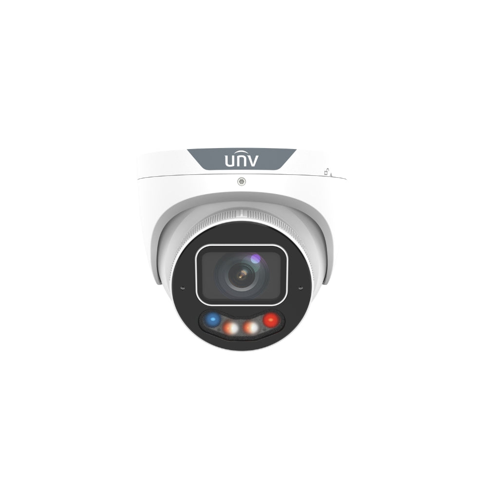 UNV IPC3638SE-ADF28KMC-WP-I1 8MP TriGuard Eyeball Warning Network Camera (2.8mm Focal) | All Security Equipment