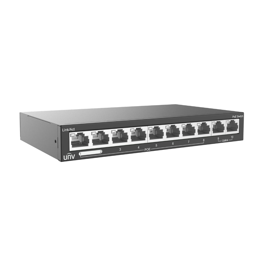 UNV NSW2020-10T-POE-IN Ethernet 8 Port 88W PoE Switch | All Security Equipment