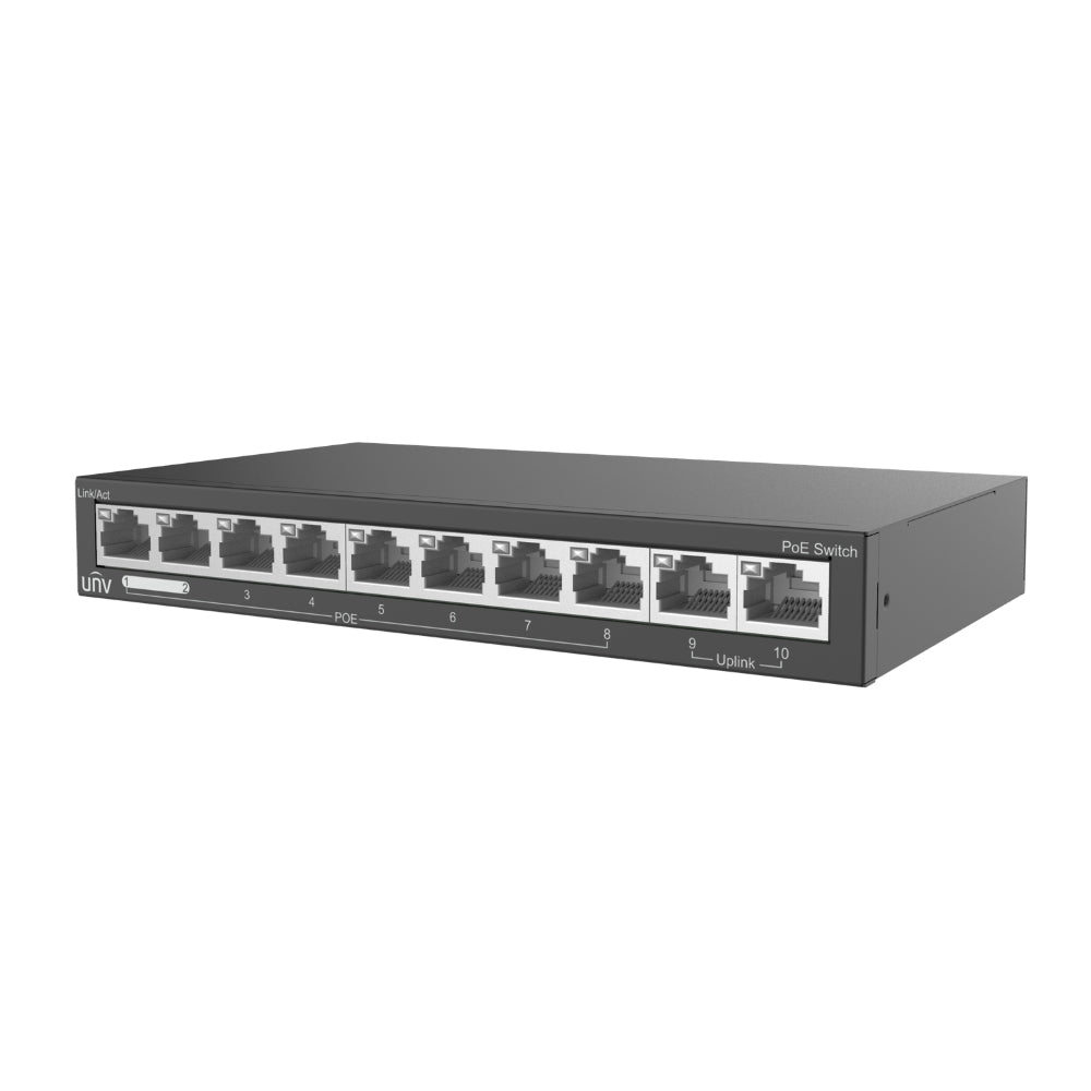 UNV NSW2020-10T-POE-IN Ethernet 8 Port 88W PoE Switch | All Security Equipment