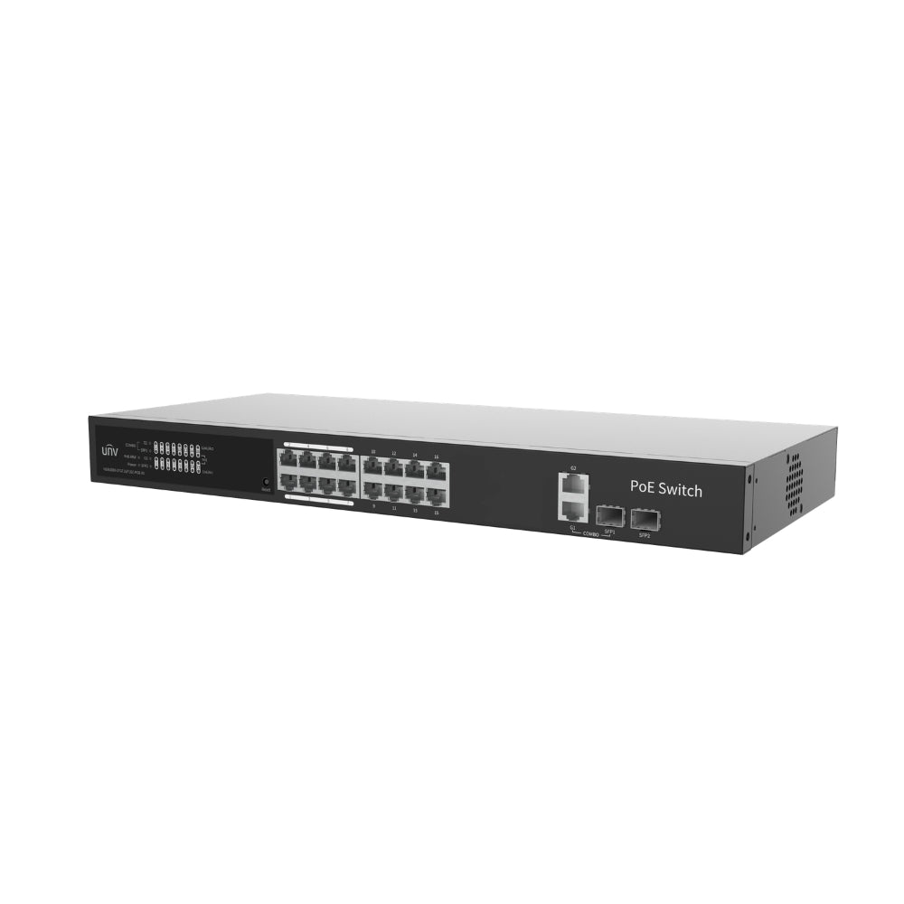 UNV NSW3000-17GT1GP1GC-POE-IN 16-Port Gigabit 250W Cloud Management PoE Switch | All Security Equipment